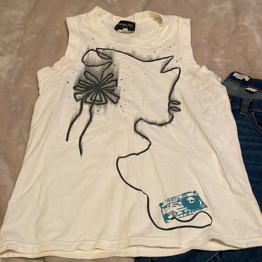 Designer tank from designer Patrizia Pepe. First like a small. Size U